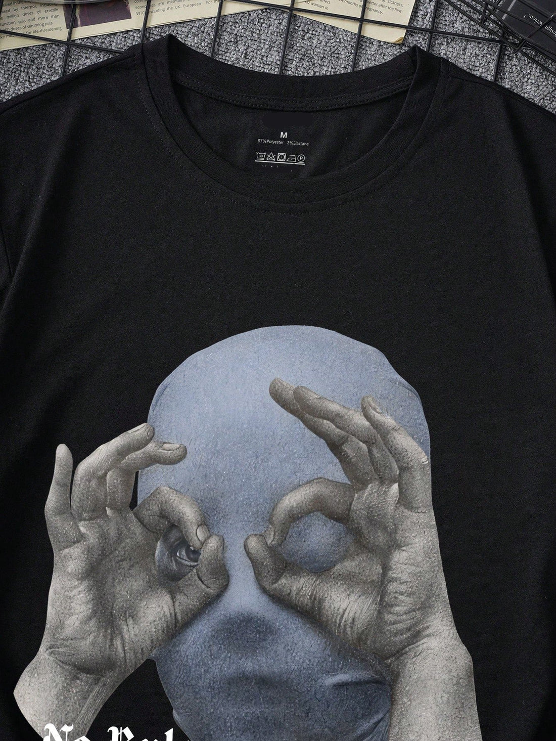 Introducing our Men's Summer Casual Character Print Face Mask Shirt. Stay stylish and protected with this unique shirt featuring a character print face mask. Made with breathable material, perfect for warm weather. Upgrade your summer wardrobe now.