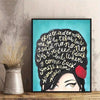 Amy Winehouse Quote Canvas Music Poster: Pop Art Wall Decor for Living Room and Bedroom