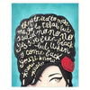 Amy Winehouse Quote Canvas Music Poster: Pop Art Wall Decor for Living Room and Bedroom