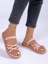 Comfortable Crossed Anti-Slip Flat Sandals: Perfect for Casual Beach Days