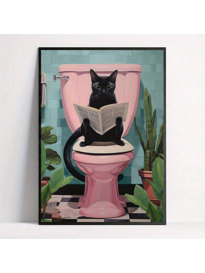 Add a touch of elegance to your home decor with our Modern Retro Art Deco Style Black Cat Canvas Poster. Featuring a sleek and sophisticated design, this poster will add a pop of personality to any room. Made with high-quality material, it is durable and long-lasting. Perfect for cat lovers and art enthusiasts alike.