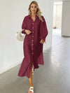 Chic and Comfortable: Oversized Maxi Shirt Dress for Women