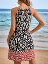 Boho Bliss: Halter Neck Backless Summer Dress for Women