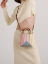 Vibrant Rainbow Patchwork Handbag: The Ultimate Versatile Accessory for Any Occasion