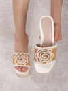 Summer Chic: 3D Flower Rope Wedge Sandals for Vacation and Casual Outfits