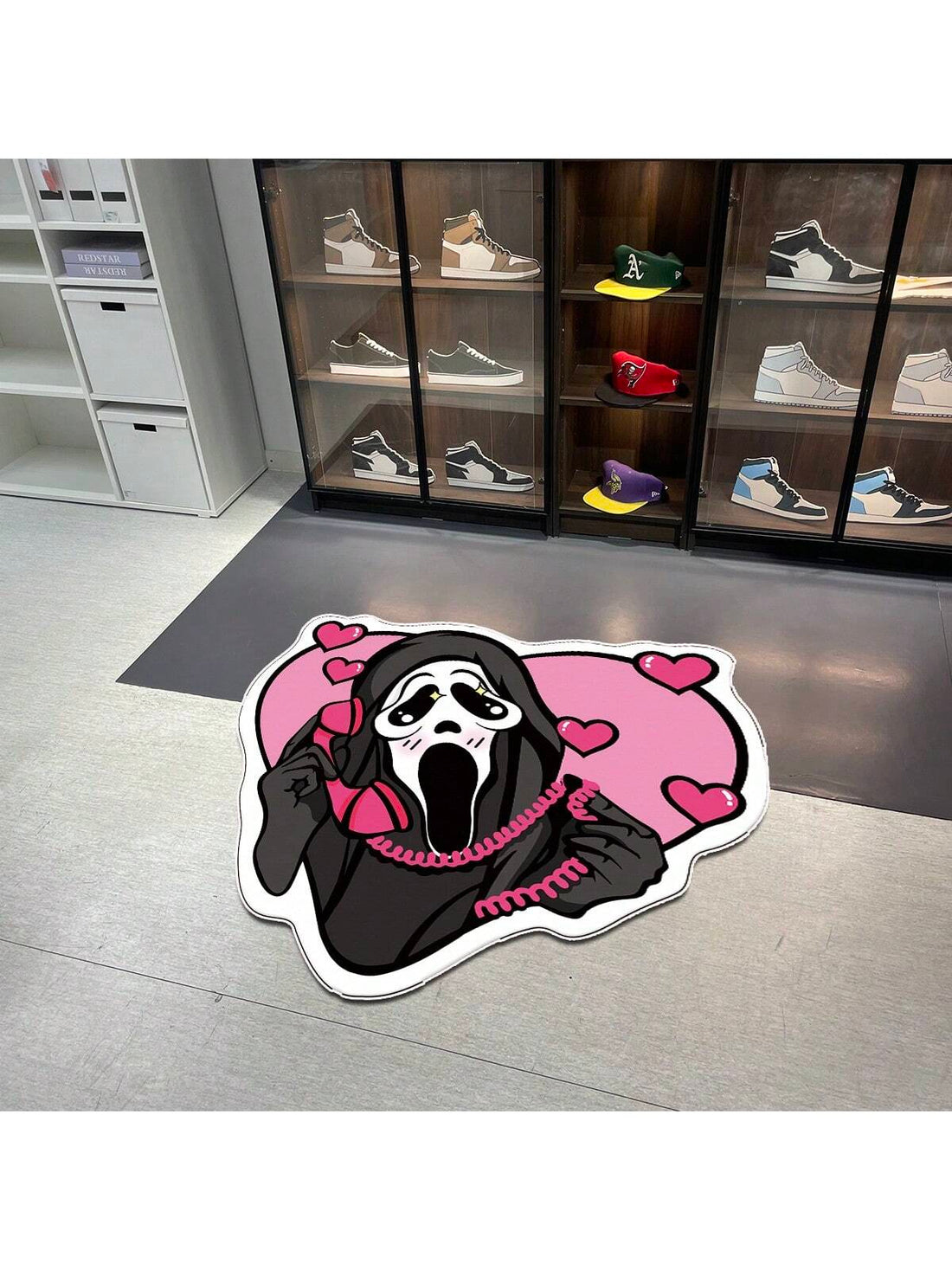 Transform your home into a spooky yet stylish space with Haunted Hearts Carpet. This decor piece is perfect for every room, adding a touch of eerie charm to your living space. Made with high-quality materials, it's a durable and eye-catching addition to your home.