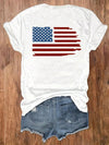 Show Your American Pride with Women's Patriotic Short Sleeve T-Shirt