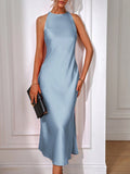 Material detail 46 of Chic Sleeveless Maxi Dress for Women - Elegant Long Dress by EMERY ROSE for dress styling