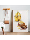 Whimsical Banana Fun: Canvas Poster for Home and Kitchen Wall Decor