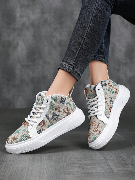 These high top athletic sneakers for women offer both style and comfort, with a colorful design and lace-up closure. The durable construction and cushioned sole provide support and protection for your feet during workouts and everyday wear. Enhance your athletic performance with these trendy and functional sneakers.