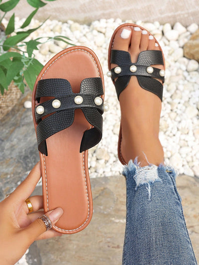 Summer Flat Sandals: Stay Stylish and Comfy with Open-Toe Cool Slippers