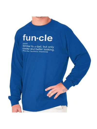 Funcle Definition: Cool Men's Long Sleeve Tee - Embrace Your Inner Fun Uncle