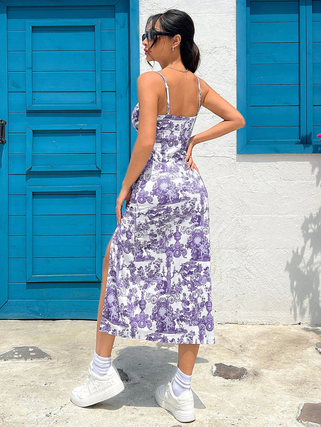 Get ready to turn heads at your next summer party in this Chic Floral Knitted Camisole Dress! With a thigh-high split and gorgeous floral pattern, this dress is perfect for any occasion. Made from lightweight and comfortable fabric, you'll feel both stylish and cool in this must-have summer dress.