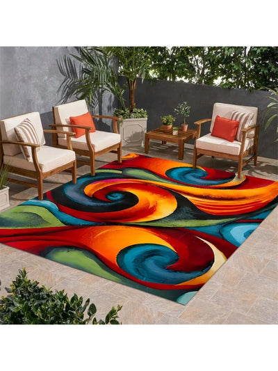 Crystal Velvet Large Outdoor Area Rug: Anti-Slip, Anti-Oil, and Anti-Fatigue for All Seasons