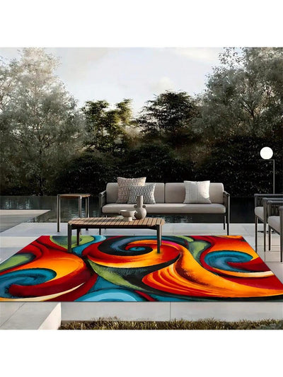 Crystal Velvet Large Outdoor Area Rug: Anti-Slip, Anti-Oil, and Anti-Fatigue for All Seasons