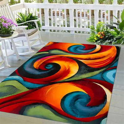 Crystal Velvet Large Outdoor Area Rug: Anti-Slip, Anti-Oil, and Anti-Fatigue for All Seasons