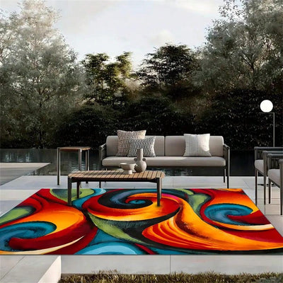 Crystal Velvet Large Outdoor Area Rug: Anti-Slip, Anti-Oil, and Anti-Fatigue for All Seasons