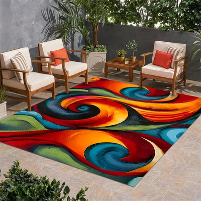 Crystal Velvet Large Outdoor Area Rug: Anti-Slip, Anti-Oil, and Anti-Fatigue for All Seasons