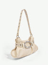 Stay Sweet, Cool, and Stylish on the Streets with this Retro Metallic Hobo Bag