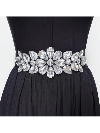 Chic Shiny Crystal Chunky Waist Belt for Women - Perfect for Parties and Halloween Styling!