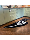 Spooky Ghost Face Dagger Design Rug - Gothic Style Plush Anti-Slip Mat