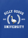 Plus Size Silly Goose University Fleece Sweatshirt – Cozy Autumn/Winter Casual Style