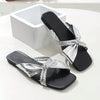 Chic Bowknot Square Toe Flat Sandals: The Ultimate Summer Staple for 2024