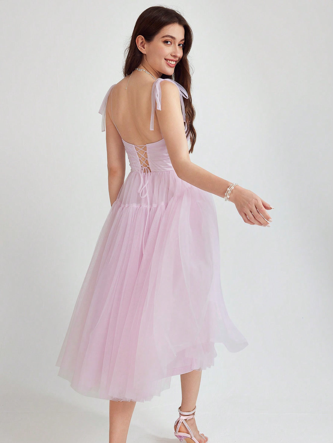 Be the belle of any ball with our Summer Princess Dress! Featuring a stunning spaghetti strap design in beautiful shades of purple and pink, this dress is perfect for graduation, parties, and prom. Feel elegant, stylish, and ready for any special occasion with this dress. (Treat yourself to this gorgeous dress now!)