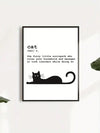 Whimsical Cat Canvas Poster - Fun Wall Art for Home & Office Decor