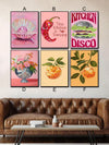 Vibrant Kitchen Disco Art Oil Painting Canvas Poster - Ideal Gift for Every Room in Your Home