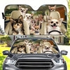 Adorable Chihuahua Car Sunshade - A Must-Have Gift for Dog Lovers!