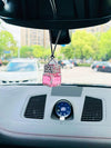 Add some bling to your car with our stunning rhinestone-studded pendant! Made with high-quality materials, this decorative piece will catch the light and add a touch of glamour to your ride. Elevate your style and shine wherever you go. Perfect for car enthusiasts or as a gift for someone special.