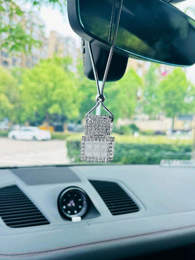 Sparkle and Shine with Our Rhinestone-Studded Car Pendant Decoration