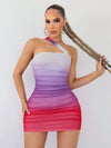 Gradient Glamour: One Shoulder Bodycon Dress for Every Occasion