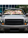 Pig Family Car Sun Shade: Adorable Pig Car Accessories and Decoration Gift for Mom and Dad