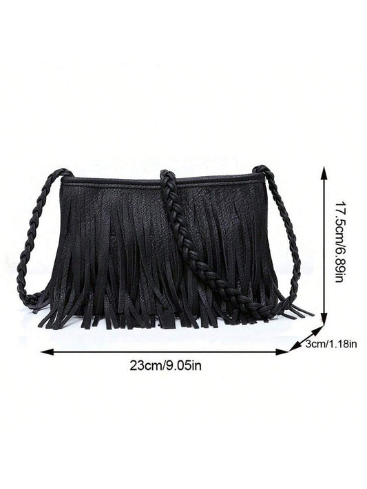 Vintage Tassel Crossbody Bag: Stylish and Practical Shoulder Bag for Everyday Use