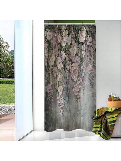 Succulent Oasis Shower Curtain: Waterproof Boho Bathroom Decor