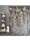 Succulent Oasis Shower Curtain: Waterproof Boho Bathroom Decor