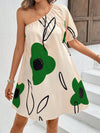 Chic and Stylish: One Shoulder Printed Dress for Women