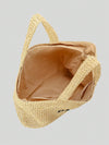 Beach Babe Essential: Oversized Straw Tote with Big Letter Weave - Perfect for Summer Getaways