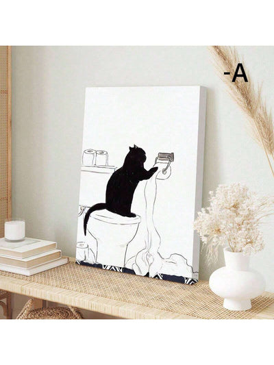 Elevate your home decor with our Whimsical Black Cat Canvas Poster. This playful addition will add a touch of whimsy to any room. Made from high-quality canvas, this poster is both durable and stylish. Perfect for cat lovers and those looking to add a touch of fun to their living spaces.