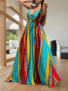 Rainbow Striped Maxi Flowy Dress: Perfect Pride Outfit for Summer