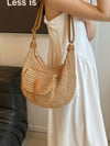 Stylish Summer Tote: Versatile Woven Crossbody Bag for Women