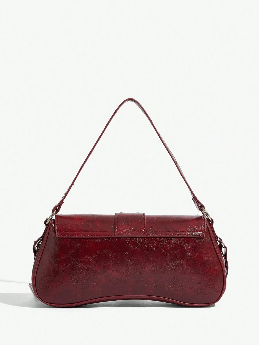 Studded baguette shoulder bag product view 5
