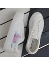 Spring into Style with White Floral Lace-Up Walking Shoes