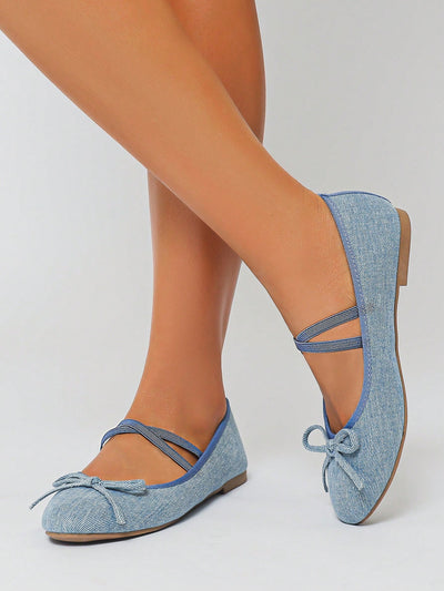 2024 New Arrival Women's Denim Blue Mary Jane Shoes: Stylish Comfort for Your Feet