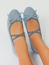 2024 New Arrival Women's Denim Blue Mary Jane Shoes: Stylish Comfort for Your Feet