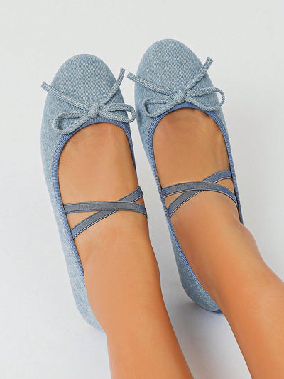 2024 New Arrival Women's Denim Blue Mary Jane Shoes: Stylish Comfort for Your Feet