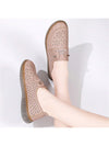 Summer Chic: Leather Hollow Out Slip-On Loafers for Casual Moms