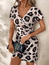 Chic Leopard Print Knotted Dress: Effortless Summer Elegance